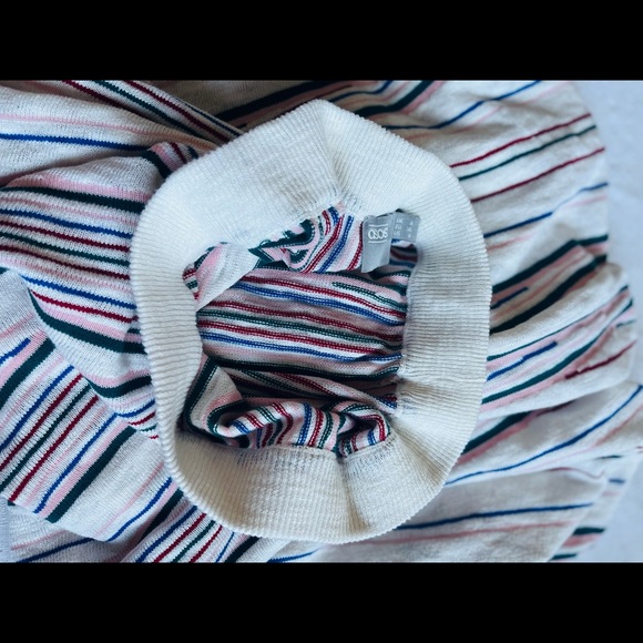 ASOS Stripe Multi Color Sweater Skirt Size 4 US - Picture 12 of 16